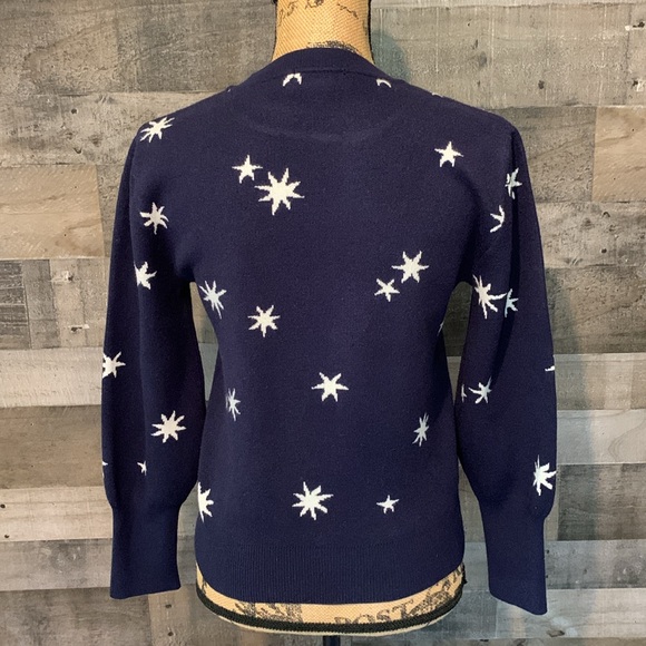 Free Assembly Navy Blue Star Sweater - Picture 2 of 16